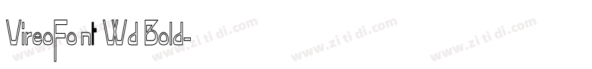 VireoFont Wd Bold字体转换